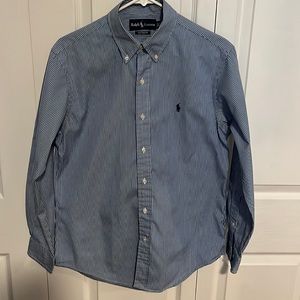 Ralph Lauren dress shirt. Blue/white. Men’s size 15 1/2, 33/33